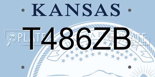 T486ZB Kansas License Plate