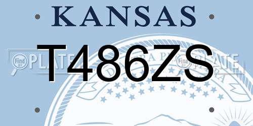 T486ZS Kansas License Plate