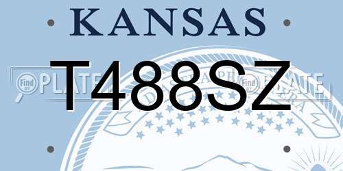 T488SZ Kansas License Plate