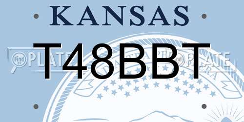 T48BBT Kansas License Plate