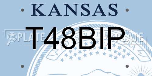 T48BIP Kansas License Plate
