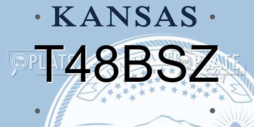T48BSZ Kansas License Plate