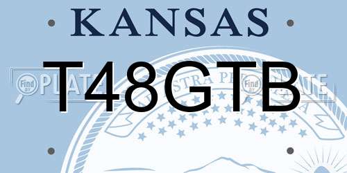 T48GTB Kansas License Plate