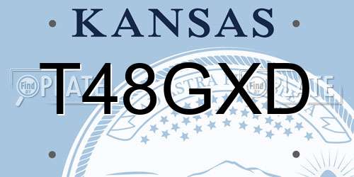 T48GXD Kansas License Plate