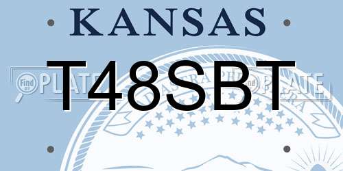 T48SBT Kansas License Plate