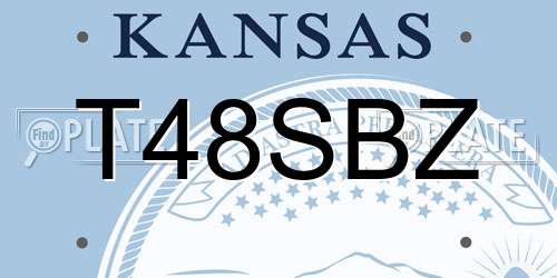 T48SBZ Kansas License Plate