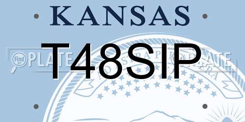 T48SIP Kansas License Plate