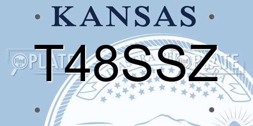 T48SSZ Kansas License Plate