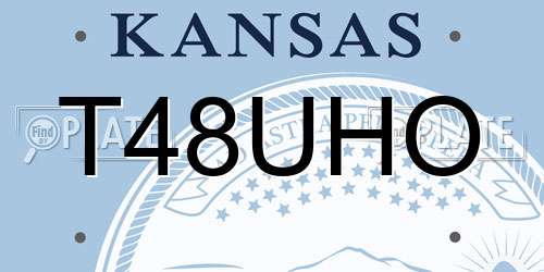 T48UHO Kansas License Plate