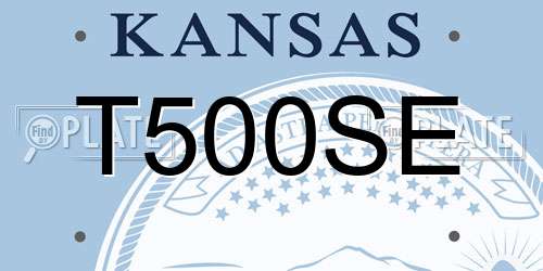 T500SE Kansas License Plate