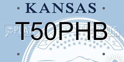 T50PHB Kansas License Plate