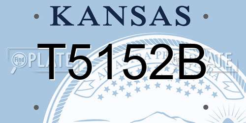 T5152B Kansas License Plate