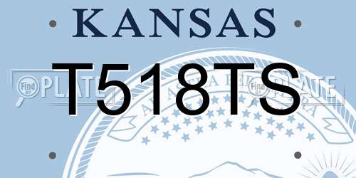 T518TS Kansas License Plate