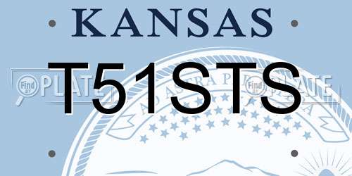 T51STS Kansas License Plate