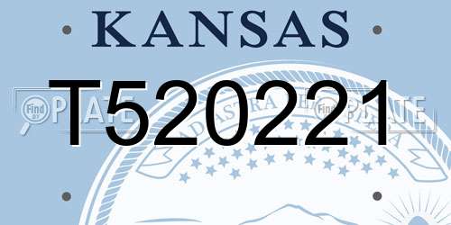 T520221 Kansas License Plate