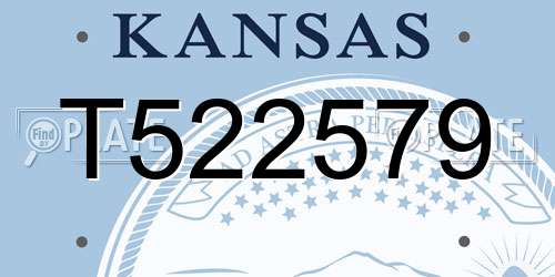 T522579 Kansas License Plate