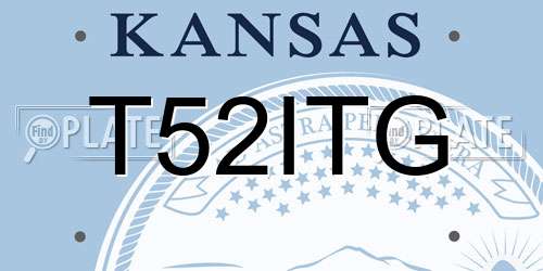 T52ITG Kansas License Plate
