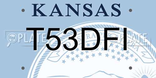 T53DFI Kansas License Plate