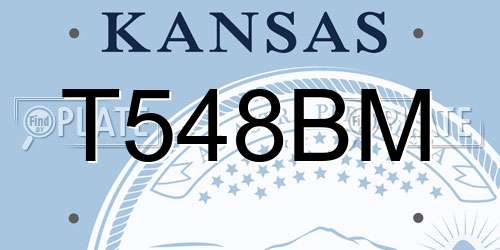 T548BM Kansas License Plate