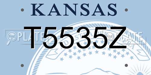 T5535Z Kansas License Plate