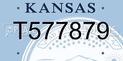 T577879 Kansas License Plate