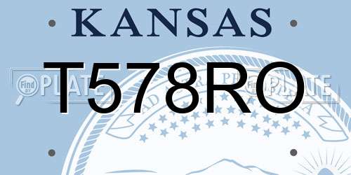 T578RO Kansas License Plate