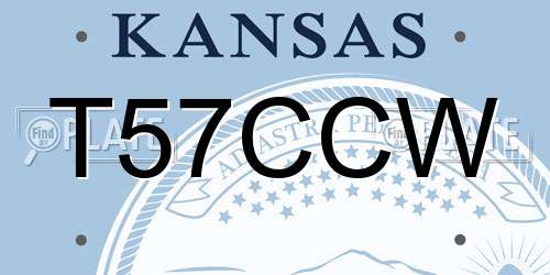 T57CCW Kansas License Plate