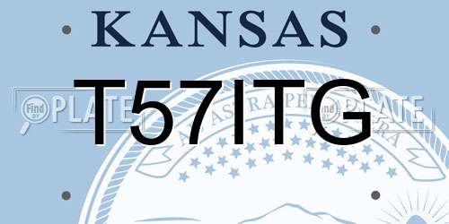 T57ITG Kansas License Plate
