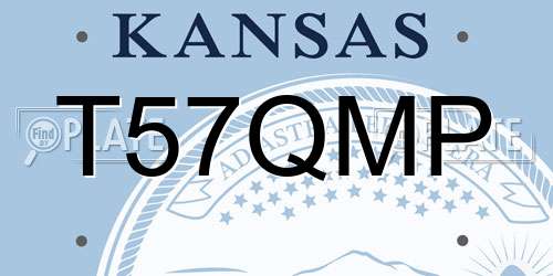 T57QMP Kansas License Plate
