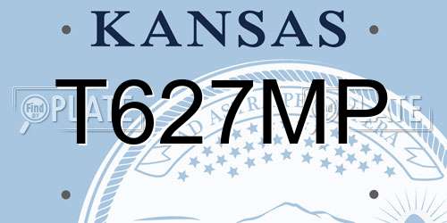 T627MP Kansas License Plate