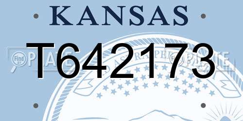T642173 Kansas License Plate