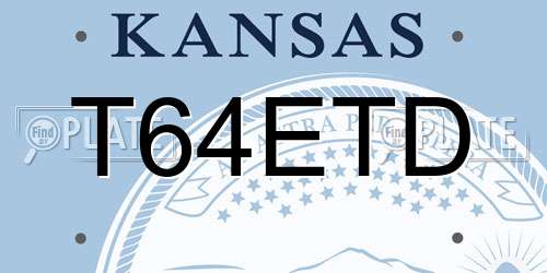 T64ETD Kansas License Plate