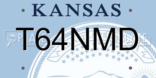 T64NMD Kansas License Plate