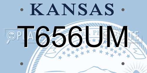 T656UM Kansas License Plate