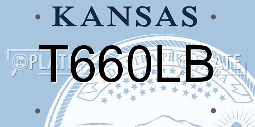 T660LB Kansas License Plate