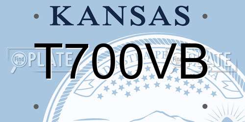 T700VB Kansas License Plate