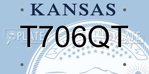 T706QT Kansas License Plate