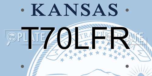 T70LFR Kansas License Plate