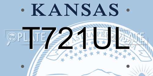 T721UL Kansas License Plate