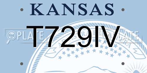 T729IV Kansas License Plate