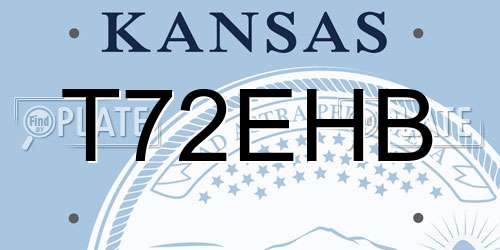 T72EHB Kansas License Plate