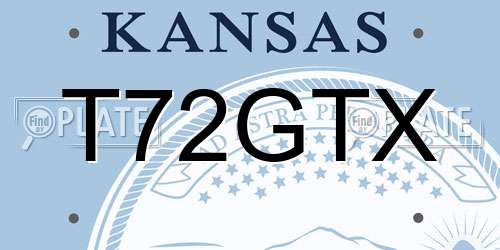 T72GTX Kansas License Plate