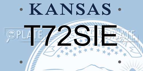 T72SIE Kansas License Plate
