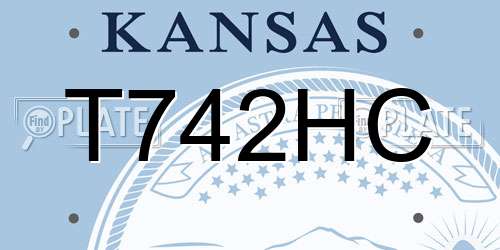 T742HC Kansas License Plate