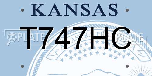 T747HC Kansas License Plate