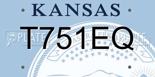 T751EQ Kansas License Plate