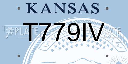 T779IV Kansas License Plate