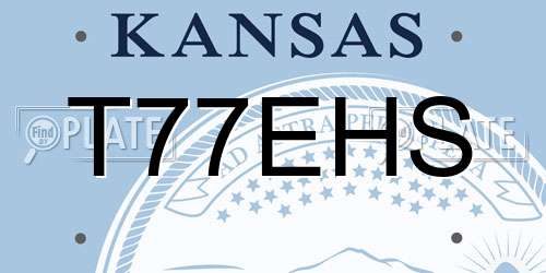 T77EHS Kansas License Plate