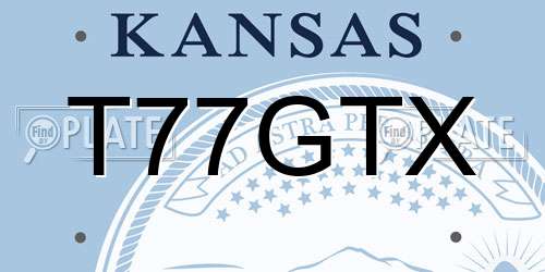 T77GTX Kansas License Plate