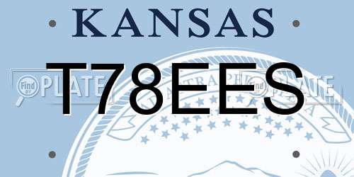 T78EES Kansas License Plate